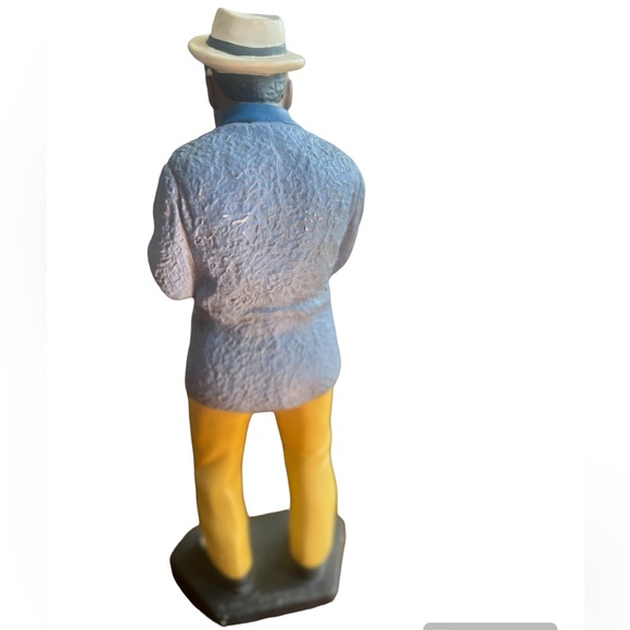 Jazz TRUMPET PLAYER FIGURINE 1995 Hand Painted Ceramic Modele Depose Collectible - Picture 4 of 10